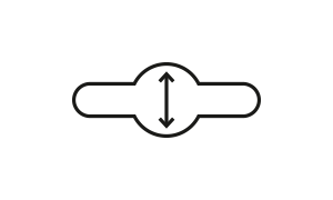 Illustration des Lochdurchmessers für kompatible Klingen